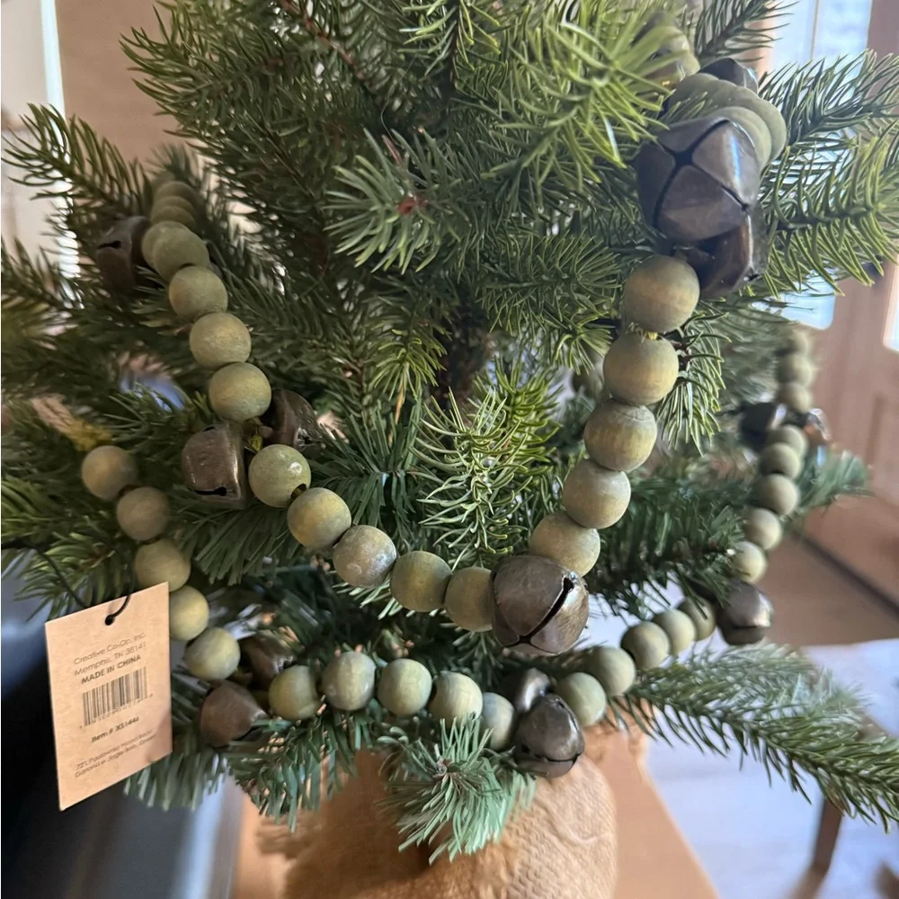 Creative Co-Op Green and Brown Holiday Garland
